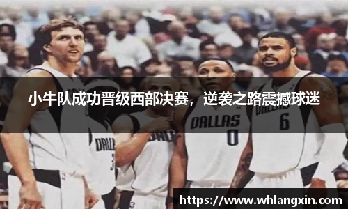 小牛队成功晋级西部决赛，逆袭之路震撼球迷